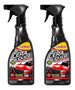 Kit com 2 un cera líquida super brilho 500ml luxcar carnaúba