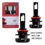 Kit lampada super led plus h11 h8 h9 6500k 12v/24v 6000 lumn