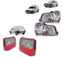 Kit uno 2005/2010 farol orgus cromado lanterna ht fume claro