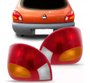 Par lanterna traseira fiesta hatch 97 98 99 a 02 tricolor ht
