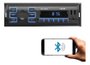 Som automotivo kx3 rádio bluetooth usb controle app celular.